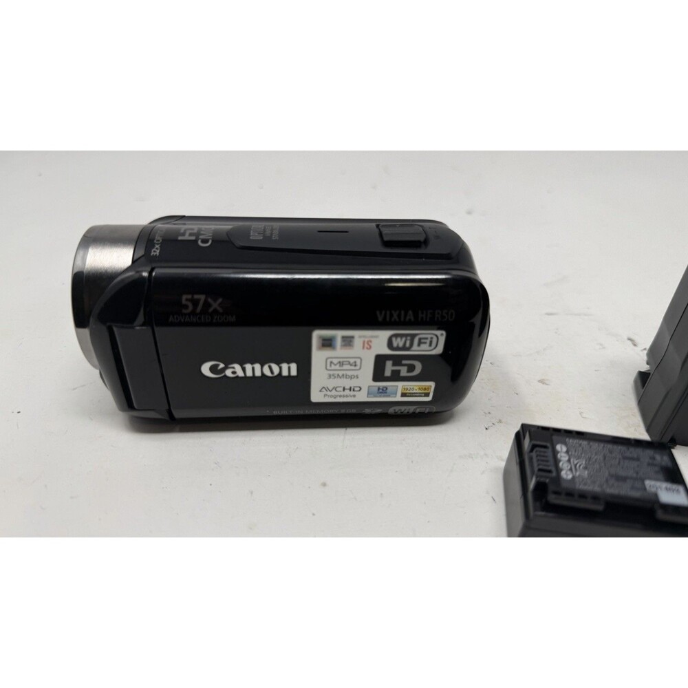Canon VIXIA HF R50 Full HD 1080p 60fps MP4 32GB Flash Camcorder Black 32x Tested